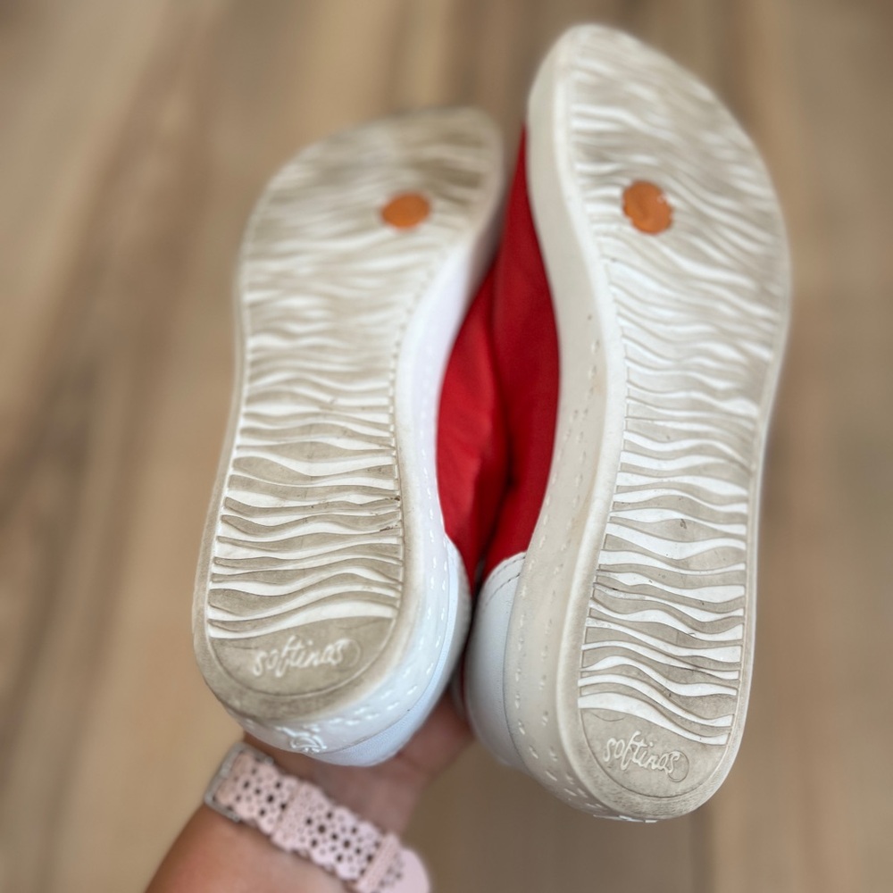 Softinos Elasticated Trainers Islaii Cherry Red - image 7